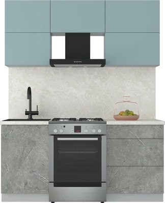 Кухонный гарнитур Интерлиния Мила Матте 1.7 Б - фото