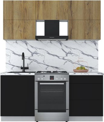 Кухонный гарнитур Интерлиния Мила Матте 1.8 Б - фото