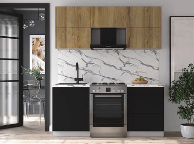 Кухонный гарнитур Интерлиния Мила Матте 1.8 Б