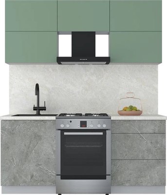 Кухонный гарнитур Интерлиния Мила Матте 1.8 Б - фото