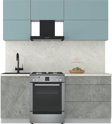 Кухонный гарнитур Интерлиния Мила Матте 1.9 Б - фото