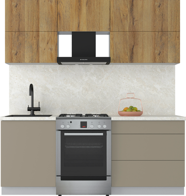 Кухонный гарнитур Интерлиния Мила Матте 2.0 Б - фото