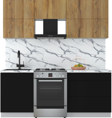 Кухонный гарнитур Интерлиния Мила Матте 2.0 Б - фото