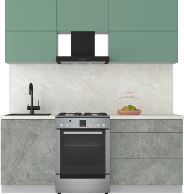 Кухонный гарнитур Интерлиния Мила Матте 2.0 Б - фото