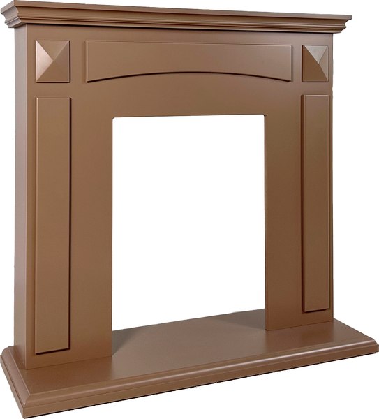 Портал для камина Смолком Viking STD-ASP Mocha Mousse 17-1230 Pantone 2025 - фото