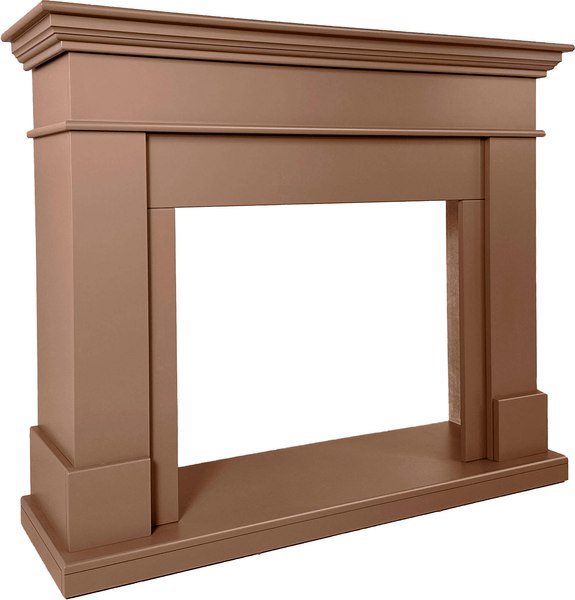 Портал для камина Смолком California  MB/JUP/SYM26 Mocha Mousse 17-1230 Pantone 2025 - фото