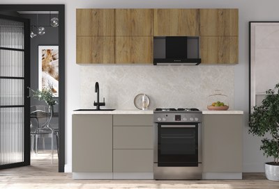 Кухонный гарнитур Интерлиния Мила Матте 2.1 Б