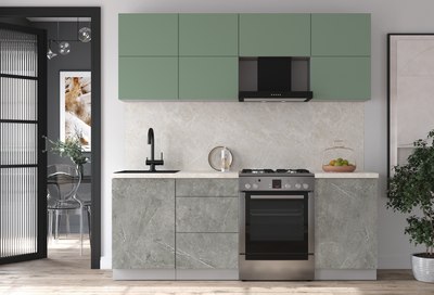 Кухонный гарнитур Интерлиния Мила Матте 2.1 Б