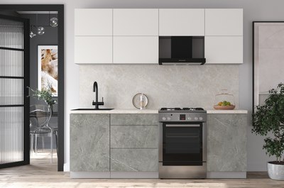 Кухонный гарнитур Интерлиния Мила Матте 2.2 Б