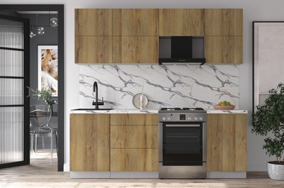 Кухонный гарнитур Интерлиния Мила Матте 2.2 Б