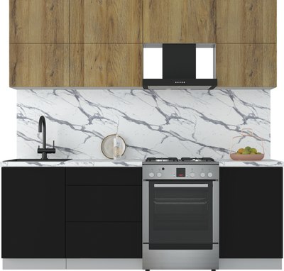 Кухонный гарнитур Интерлиния Мила Матте 2.2 Б - фото