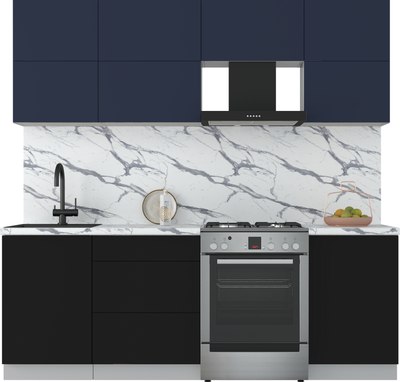 Кухонный гарнитур Интерлиния Мила Матте 2.2 Б - фото