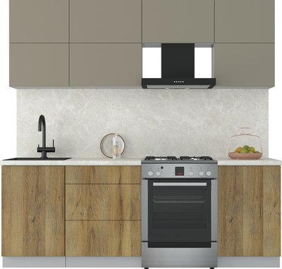 Кухонный гарнитур Интерлиния Мила Матте 2.2 Б - фото