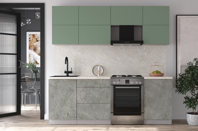 Кухонный гарнитур Интерлиния Мила Матте 2.2 Б