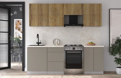 Кухонный гарнитур Интерлиния Мила Матте 2.3 Б