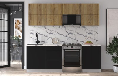 Кухонный гарнитур Интерлиния Мила Матте 2.3 Б