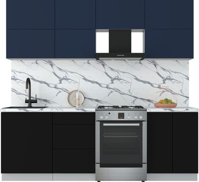 Кухонный гарнитур Интерлиния Мила Матте 2.3 Б - фото