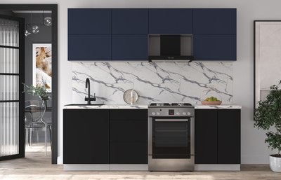 Кухонный гарнитур Интерлиния Мила Матте 2.3 Б