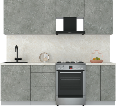 Кухонный гарнитур Интерлиния Мила Матте 2.3 Б - фото