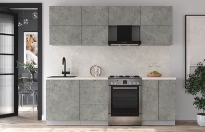 Кухонный гарнитур Интерлиния Мила Матте 2.3 Б