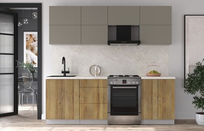 Кухонный гарнитур Интерлиния Мила Матте 2.3 Б