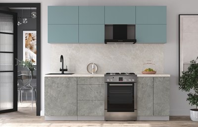 Кухонный гарнитур Интерлиния Мила Матте 2.3 Б