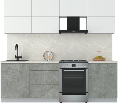 Кухонный гарнитур Интерлиния Мила Матте 2.4 Б - фото