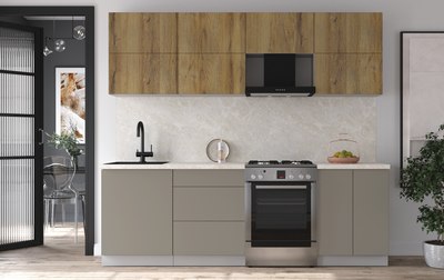 Кухонный гарнитур Интерлиния Мила Матте 2.4 Б