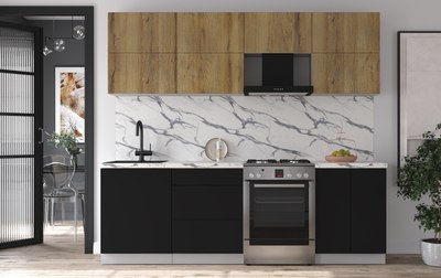 Кухонный гарнитур Интерлиния Мила Матте 2.4 Б