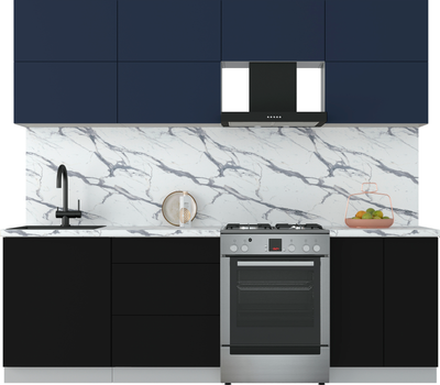 Кухонный гарнитур Интерлиния Мила Матте 2.4 Б - фото