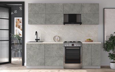 Кухонный гарнитур Интерлиния Мила Матте 2.4 Б