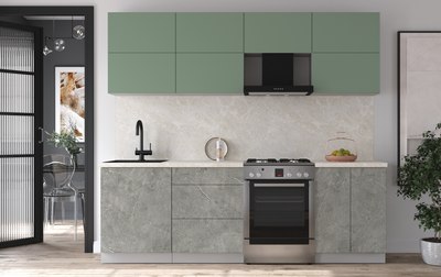 Кухонный гарнитур Интерлиния Мила Матте 2.4 Б