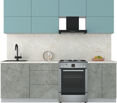 Кухонный гарнитур Интерлиния Мила Матте 2.4 Б - фото