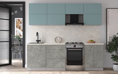 Кухонный гарнитур Интерлиния Мила Матте 2.4 Б