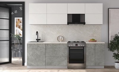 Кухонный гарнитур Интерлиния Мила Матте 2.5 Б