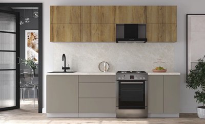 Кухонный гарнитур Интерлиния Мила Матте 2.5 Б