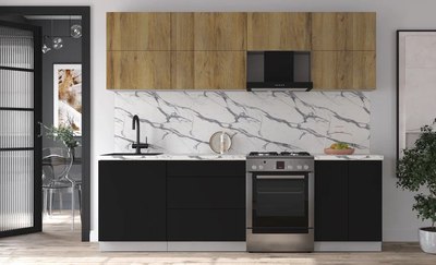 Кухонный гарнитур Интерлиния Мила Матте 2.5 Б