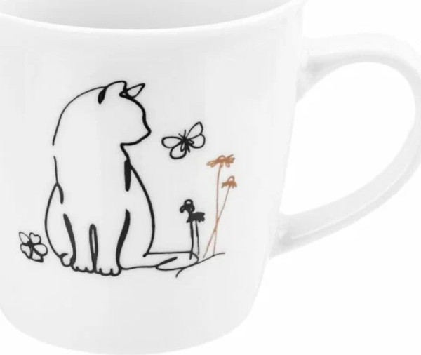 Кружка Elan Gallery Кот и бабочка / 230242