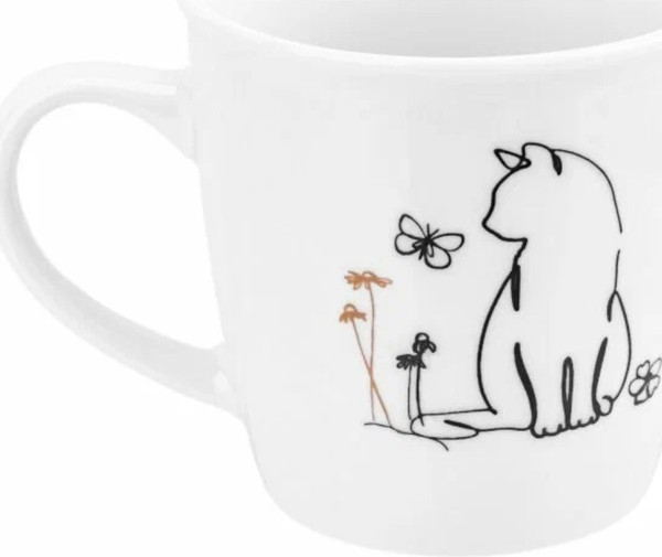 Кружка Elan Gallery Кот и бабочка / 230242