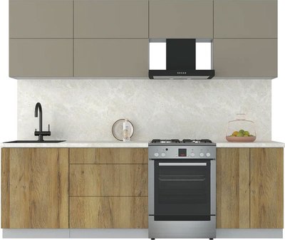 Кухонный гарнитур Интерлиния Мила Матте 2.5 Б - фото