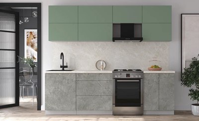 Кухонный гарнитур Интерлиния Мила Матте 2.5 Б