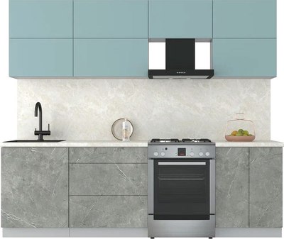 Кухонный гарнитур Интерлиния Мила Матте 2.5 Б - фото