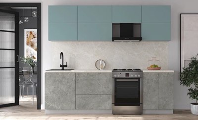 Кухонный гарнитур Интерлиния Мила Матте 2.5 Б