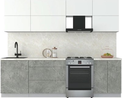 Кухонный гарнитур Интерлиния Мила Матте 2.6 Б - фото