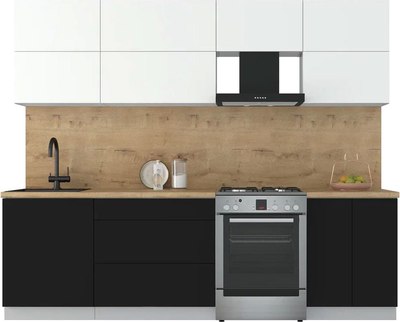 Кухонный гарнитур Интерлиния Мила Матте 2.6 Б - фото