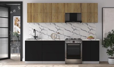 Кухонный гарнитур Интерлиния Мила Матте 2.6 Б