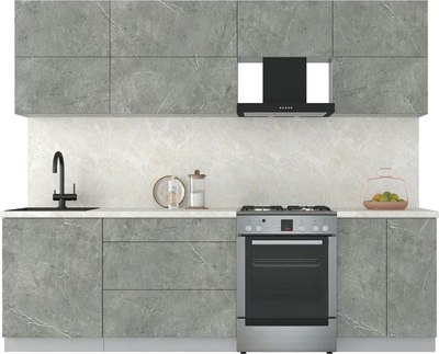 Кухонный гарнитур Интерлиния Мила Матте 2.6 Б - фото