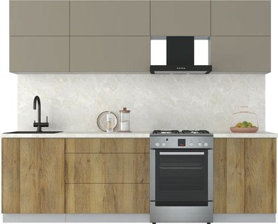 Кухонный гарнитур Интерлиния Мила Матте 2.6 Б - фото