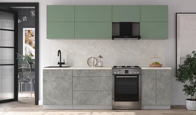 Кухонный гарнитур Интерлиния Мила Матте 2.6 Б