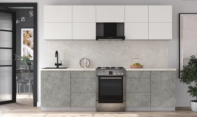 Кухонный гарнитур Интерлиния Мила Матте 2.7 Б